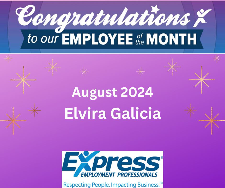 Elvira Galicia - Employee of the Month for August 2024